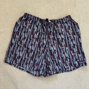 Patagonia Baggies Zig Zag Netplus Swim Trunks Board Shorts 5” Medium